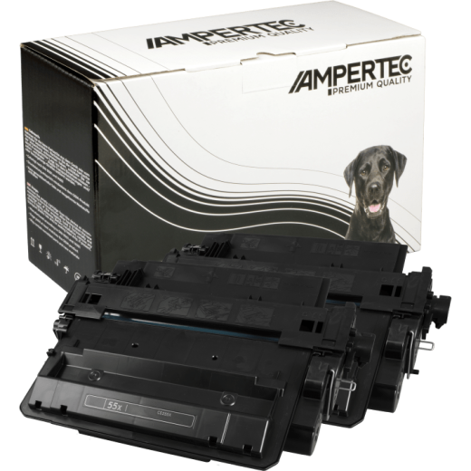 2 Kompatible Toner ersetzt HP CE255XD 55X Doppelpack schwarz