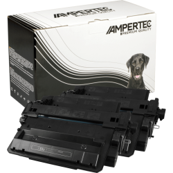 2 Kompatible Toner ersetzt HP CE255XD 55X Doppelpack schwarz