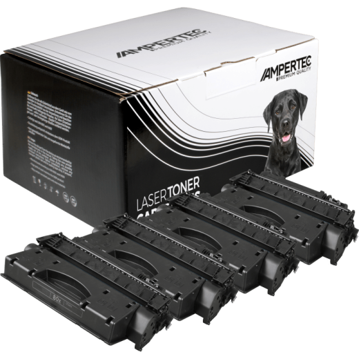 4 Kompatible Toner ersetzt HP CF280X 80X Multipack schwarz
