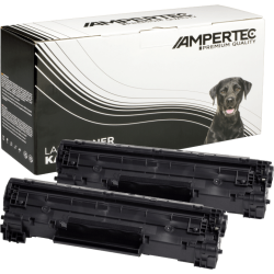 2 Kompatible Toner ersetzt HP CF283AD 83A Doppelpack schwarz