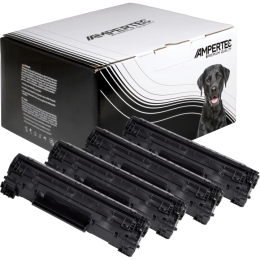 4 Kompatible Toner ersetzt HP CF283X 83X Multipack schwarz