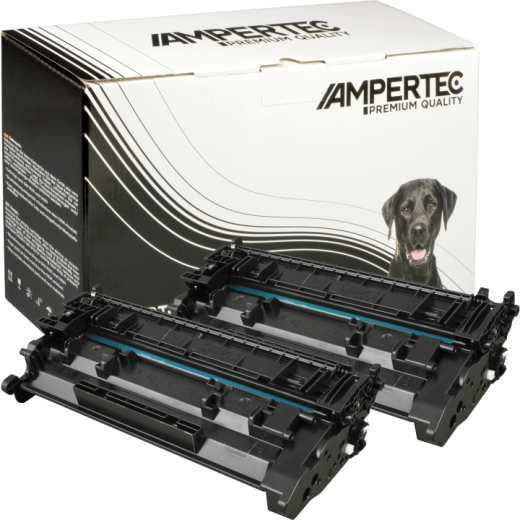 2 Kompatible Toner ersetzt HP CF226A 26A Doppelpack schwarz
