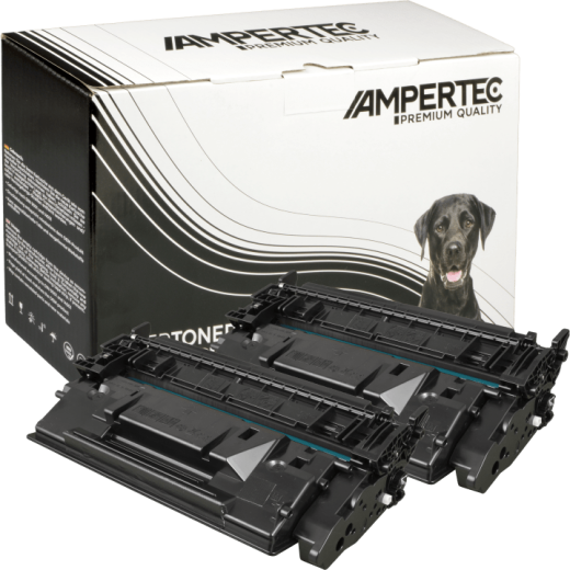 2 Kompatible Toner ersetzt HP CF226XD 26X Doppelpack schwarz