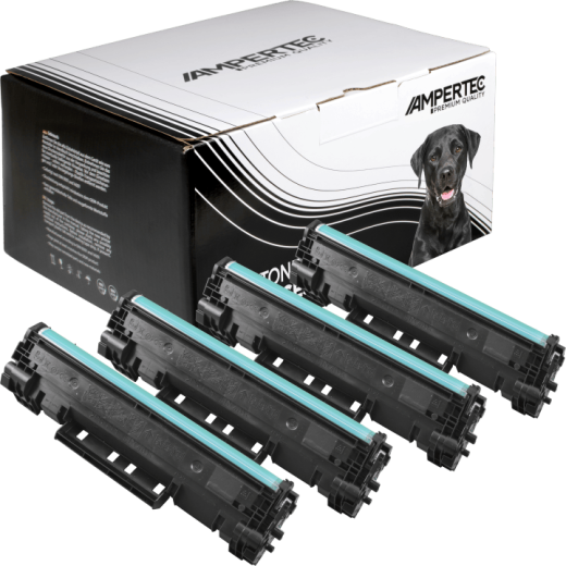 4 Kompatible Toner ersetzt HP CF244A 44A Multipack schwarz