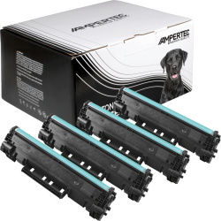 4 Kompatible Toner ersetzt HP CF244A 44A Multipack schwarz