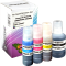 4 Kompatible Nachfülltinten ersetzt Canon GI-50 Multipack KCMY