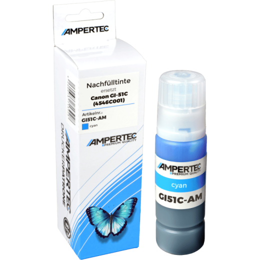 Kompatible Nachfülltinte ersetzt Canon GI-51C 4546C001 cyan