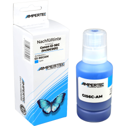 Ampertec Nachfülltinte ersetzt Canon GI-56C cyan