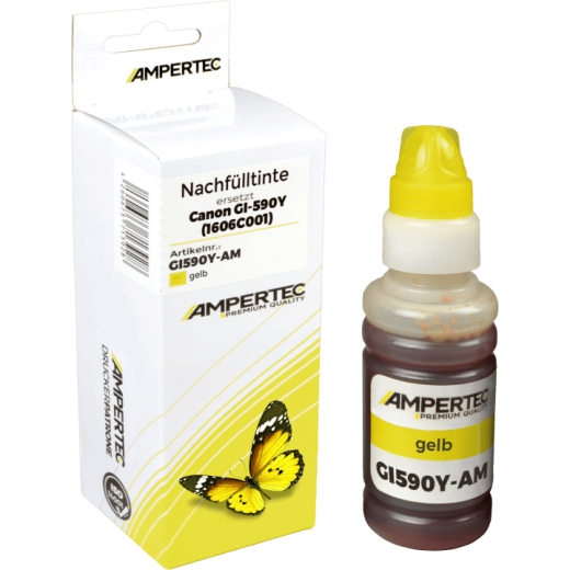 Kompatible Nachfülltinte ersetzt Canon GI-590Y 1606C001 yellow