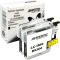 2 Ampertec Tinten ersetzt Brother LC-1100BK Doppelpack schwarz