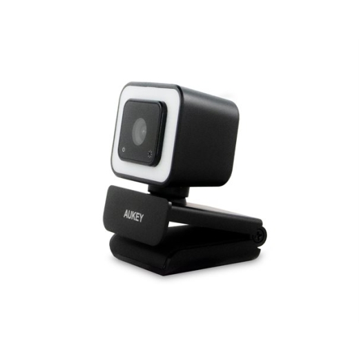 Aukey PC-LM6 Stream Series with Ring Light Full HD Webcam with 1/3-CMOS Sensor black