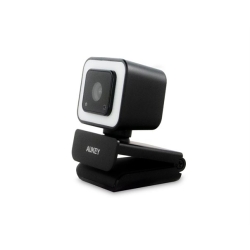 Aukey PC-LM6 Stream Series with Ring Light Full HD Webcam...