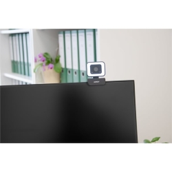 Aukey PC-LM6 Stream Series with Ring Light Full HD Webcam with 1/3-CMOS Sensor black
