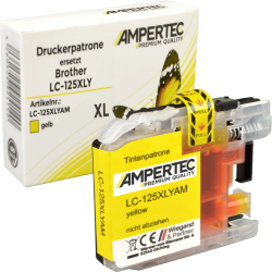 Kompatible Tinte ersetzt Brother LC-125XLY yellow