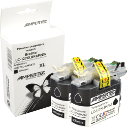 2 Kompatible Tinten ersetzt Brother LC-127XLBK Doppelpack...