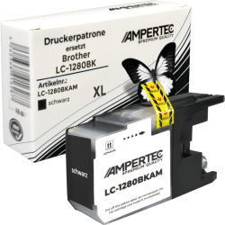 Kompatible Tinte ersetzt Brother LC-1280XLBK schwarz