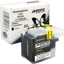 Kompatible Tinte ersetzt Brother LC-129XLBK schwarz