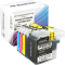 4 Kompatible Tinten ersetzt Brother LC-129XL 125XL Multipack KCMY