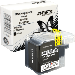 Kompatible Tinte ersetzt Brother LC-12EBK schwarz