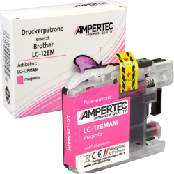 Kompatible Tinte ersetzt Brother LC-12EM magenta