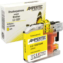 Kompatible Tinte ersetzt Brother LC-12EY yellow