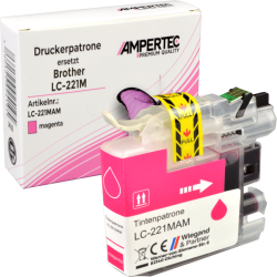 Kompatible Tinte ersetzt Brother LC-221M magenta