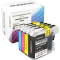 4 Ampertec Tinten ersetzt Brother LC-223 Multipack KCMY