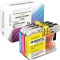 3 Kompatible Tinten ersetzt Brother LC-225XL Multipack CMY