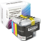 4 Ampertec Tinten ersetzt Brother LC-229XL+225XL Multipack KCMY
