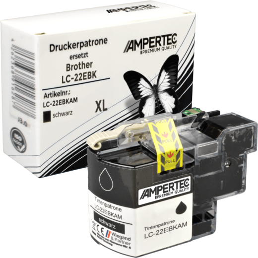 Kompatible Tinte ersetzt Brother LC-22EBK schwarz