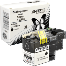Kompatible Tinte ersetzt Brother LC-22EBK schwarz