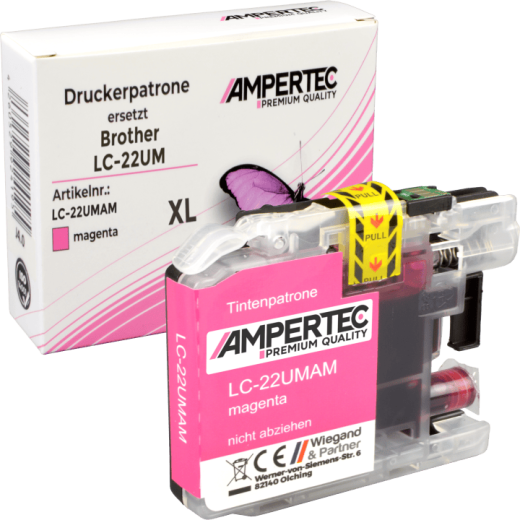 Kompatible Tinte für Brother LC-22U M magenta
