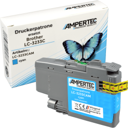 Kompatible Tinte ersetzt Brother LC-3233C cyan