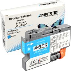 Kompatible Tinte ersetzt Brother LC-3237C cyan