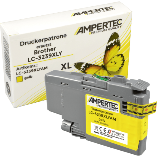 Kompatible Tinte ersetzt Brother LC-3239XLY yellow