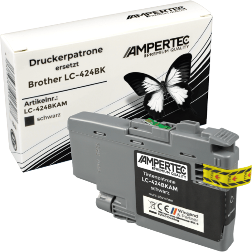 Kompatible Tinte ersetzt Brother LC-424BK schwarz