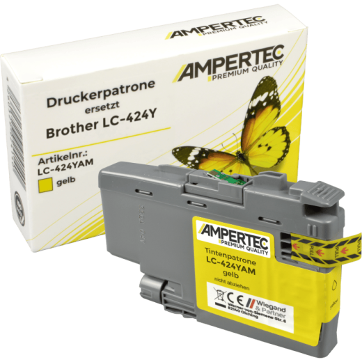 Kompatible Tinte ersetzt Brother LC-424Y yellow