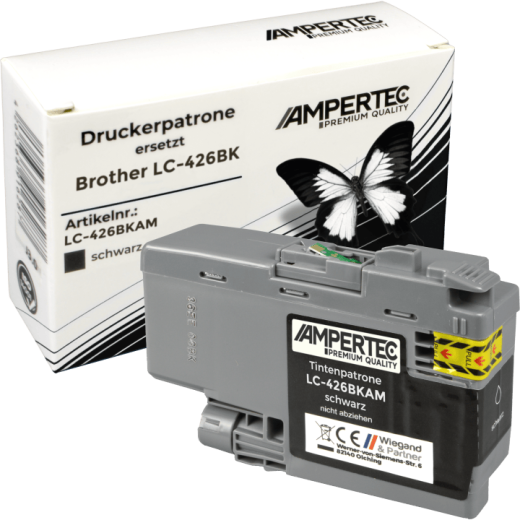 Kompatible Tinte ersetzt Brother LC-426BK schwarz