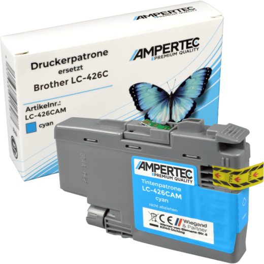 Kompatible Tinte ersetzt Brother LC-426C cyan