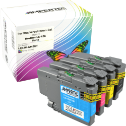 4 Kompatible Tinten ersetzt Brother LC-426 Multipack KCMY