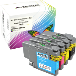 4 Kompatible Tinten ersetzt Brother LC-426XL Multipack KCMY