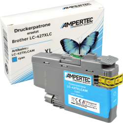 Kompatible Tinte ersetzt Brother LC-427XLC cyan
