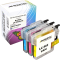 3 Kompatible Tinten ersetzt Brother LC-985 Multipack CMY