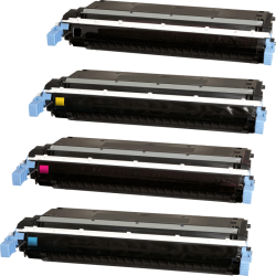 4 Kompatible Toner ersetzt HP C9730A-33A 645A Multipack KCMY