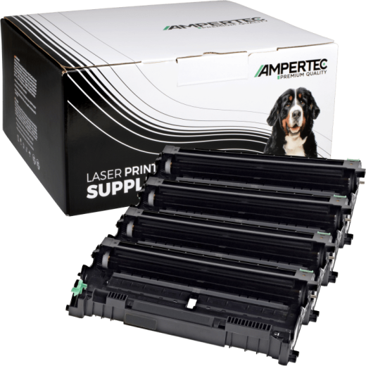 4 Kompatible Trommeln ersetzt Brother DR-2100 Multipack schwarz