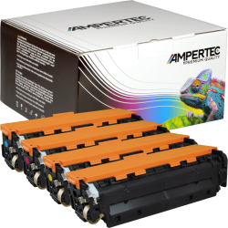 4 Kompatible Toner ersetzt HP CC530A-33A 304A Multipack KCMY