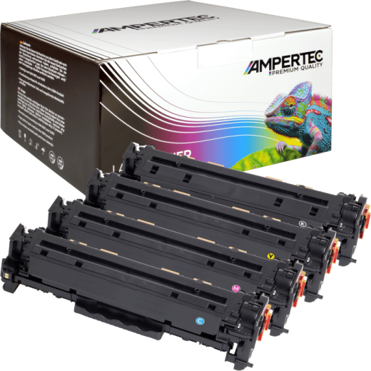 4 Kompatible Toner ersetzt Canon 718 Multipack KCMY