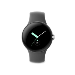 Google Pixel Watch polished silver stainless steel 41mm...