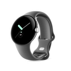 Google Pixel Watch polished silver stainless steel 41mm...