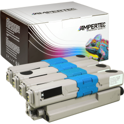 4 Kompatible Toner ersetzt Oki 44469803+9704-06 Multipack...